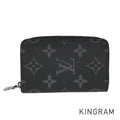 LOUIS VUITTON Monogram Eclipse Zippy Coin Purse Vertical M81662 Coin purse