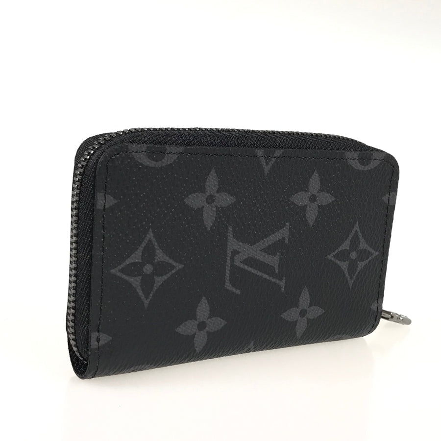 LOUIS VUITTON Monogram Eclipse Zippy Coin Purse Vertical M81662 Coin purse