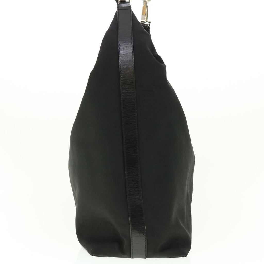 GUCCI Shoulder Bag Canvas Black  ti1009