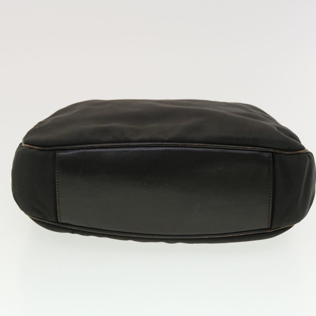 GUCCI Hand Bag Nylon 2way Brown 001 1633 002058  ti1049