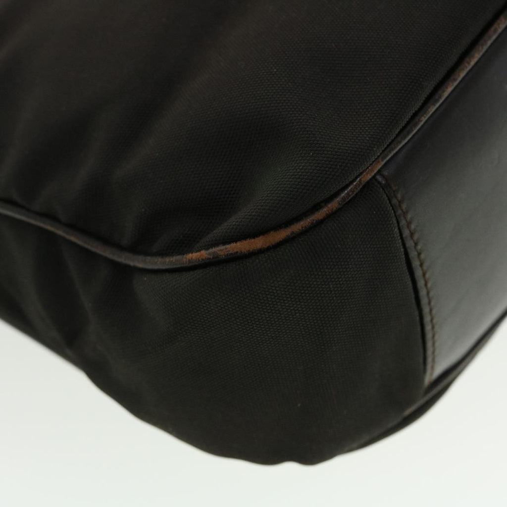 GUCCI Hand Bag Nylon 2way Brown 001 1633 002058  ti1049