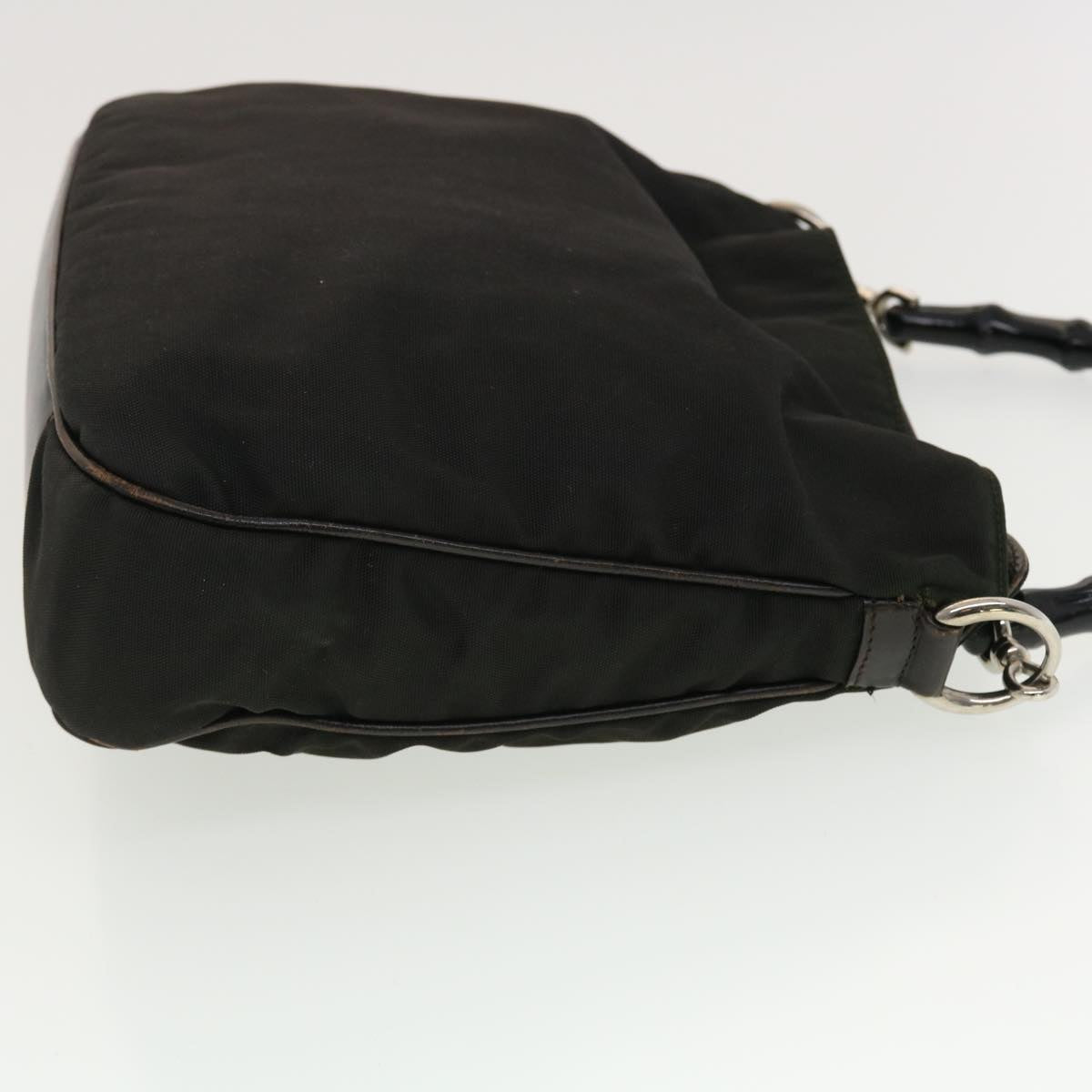 GUCCI Hand Bag Nylon 2way Brown 001 1633 002058  ti1049