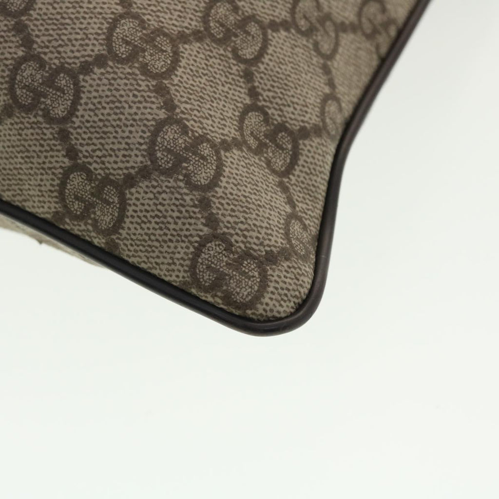 GUCCI GG Canvas Shoulder Bag PVC Leather Beige 141626  ti1052