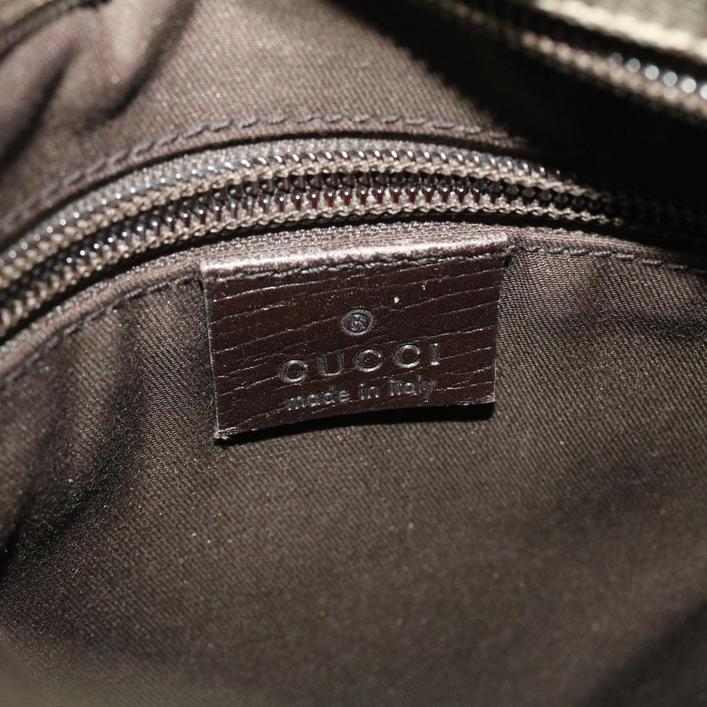 GUCCI GG Canvas Shoulder Bag PVC Leather Beige 141626  ti1052