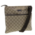 GUCCI GG Canvas Shoulder Bag PVC Leather Beige 141626  ti1052