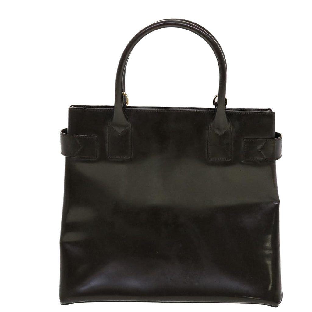 GUCCI Hand Bag Leather 2way Shoulder Bag Brown 00011180503  ti1151