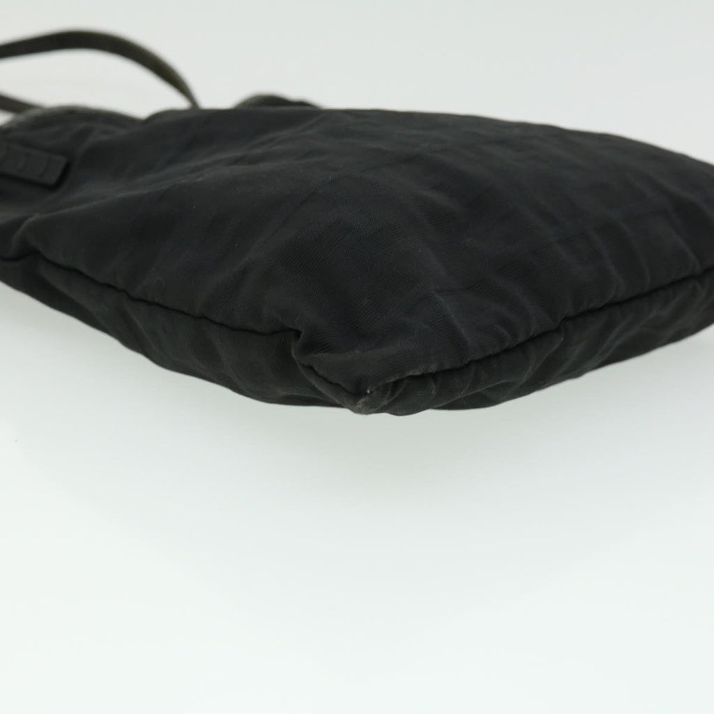 FENDI Zucca Canvas Tote Bag Nylon Black  ti664