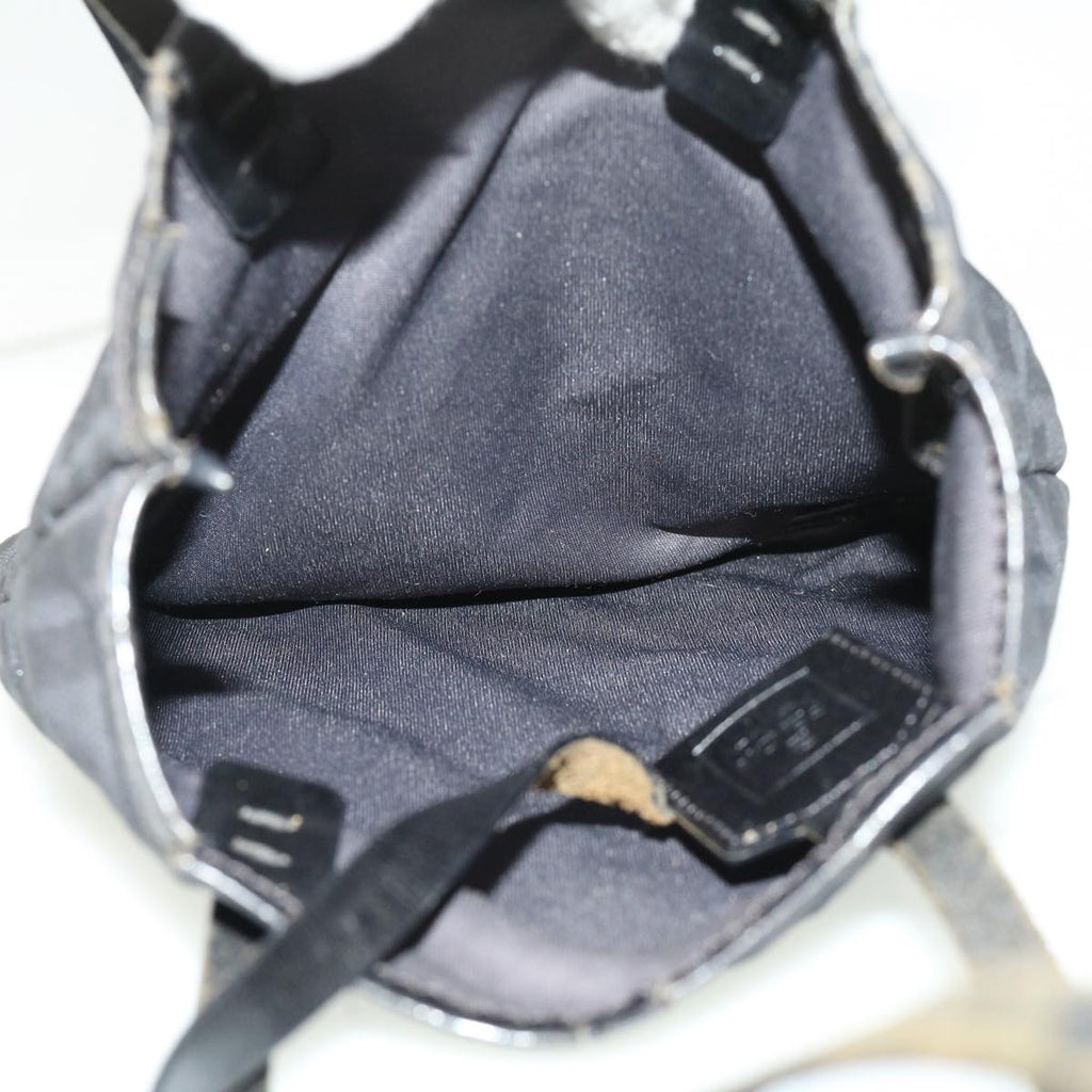 FENDI Zucca Canvas Tote Bag Nylon Black  ti664