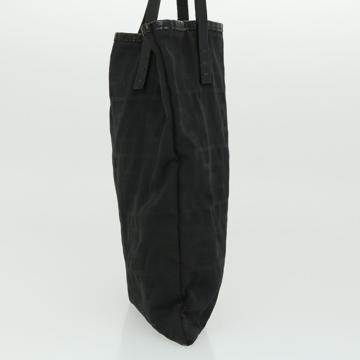FENDI Zucca Canvas Tote Bag Nylon Black  ti664