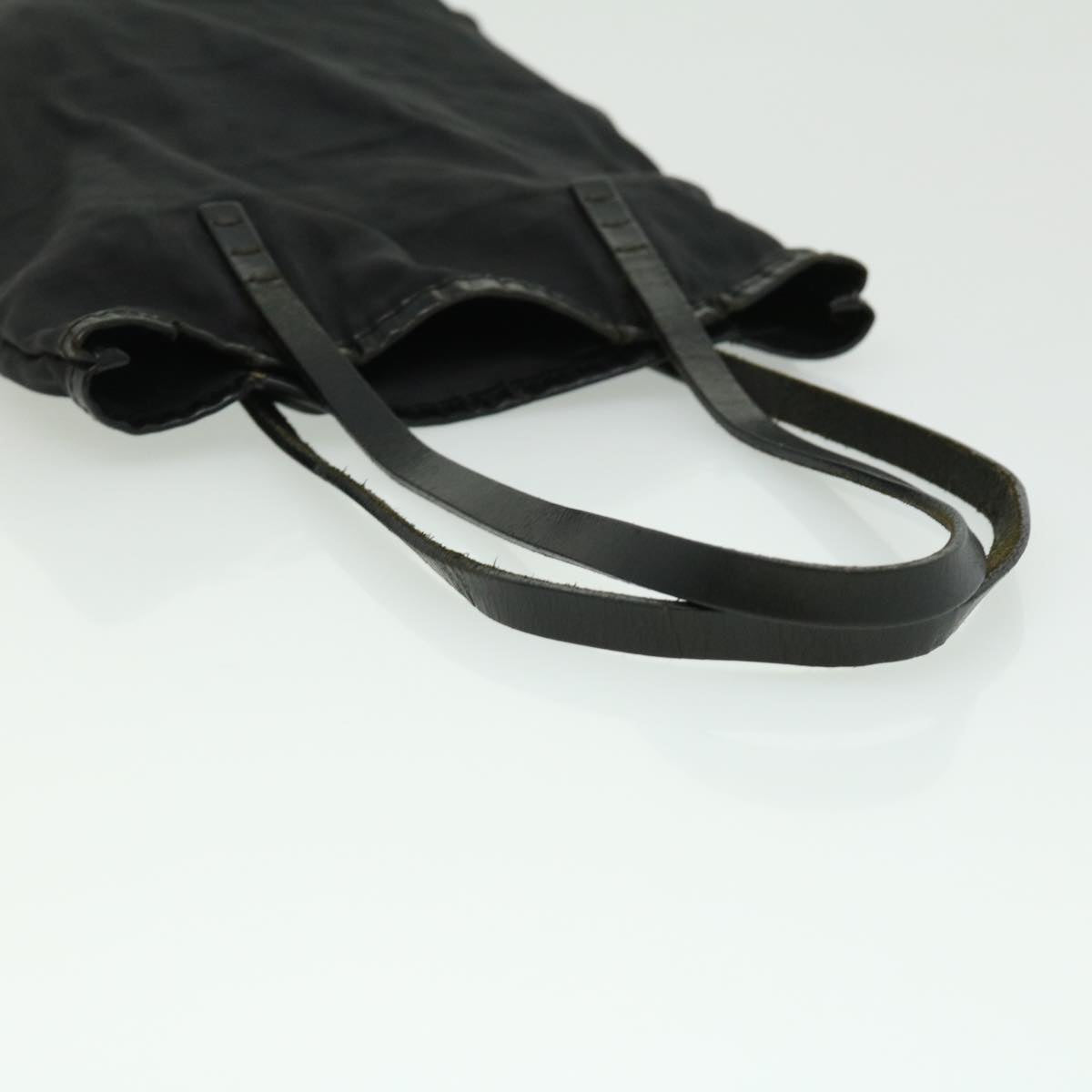FENDI Zucca Canvas Tote Bag Nylon Black  ti664