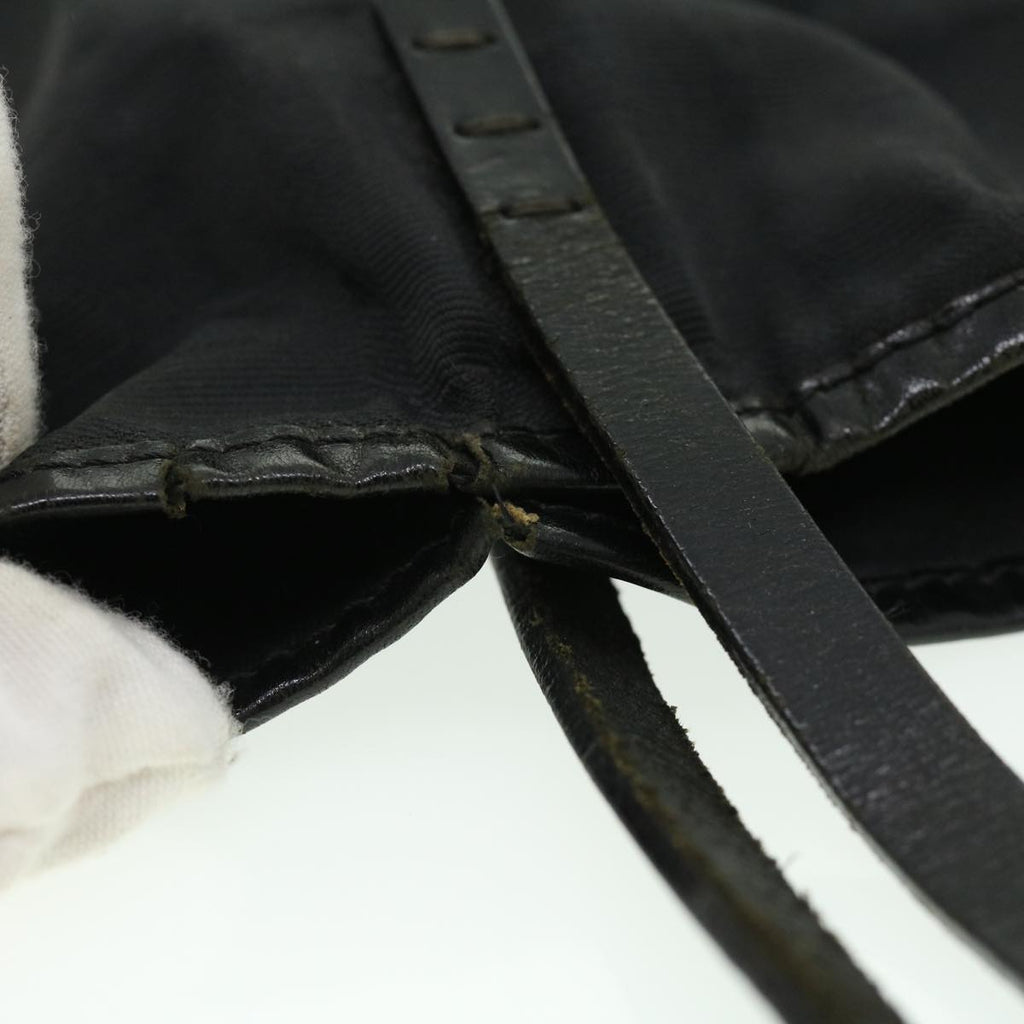 FENDI Zucca Canvas Tote Bag Nylon Black  ti664