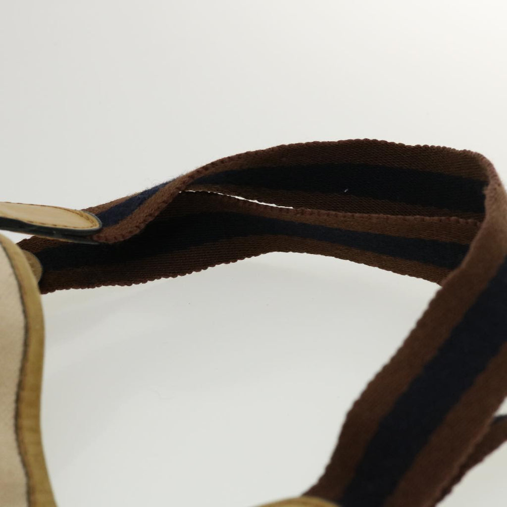 GUCCI Tote Bag Canvas Beige Brown Navy  ti772