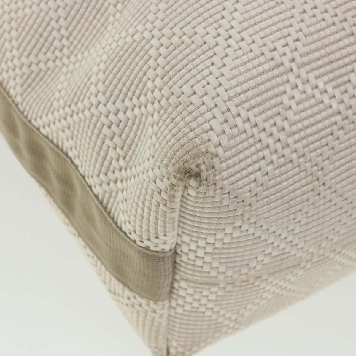 GUCCI Tote Bag straw White 289626  ti795