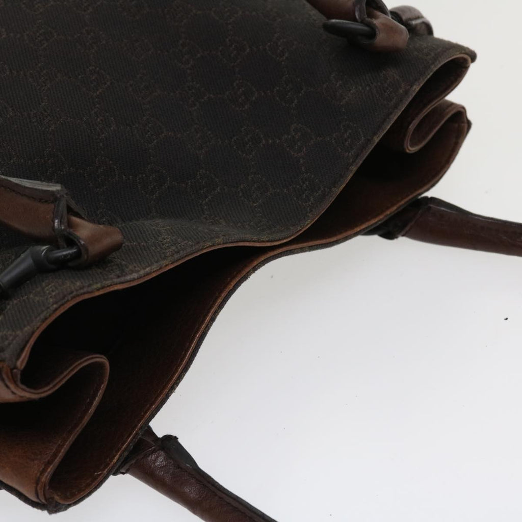 GUCCI GG Canvas Shoulder Bag Brown 101975  ti848