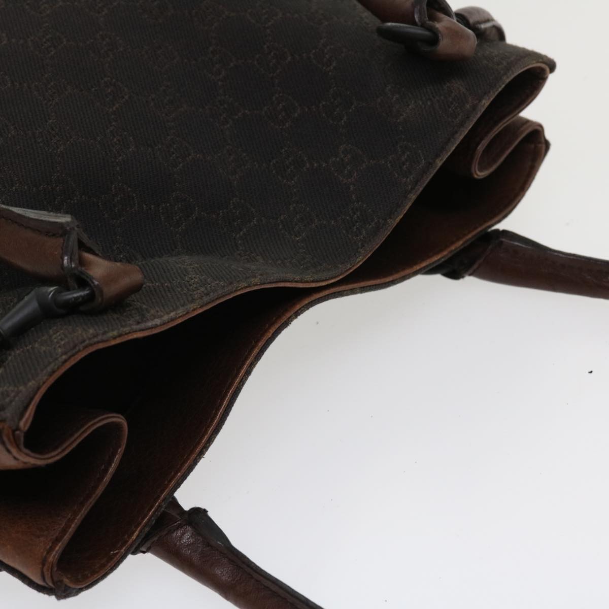 GUCCI GG Canvas Shoulder Bag Brown 101975  ti848