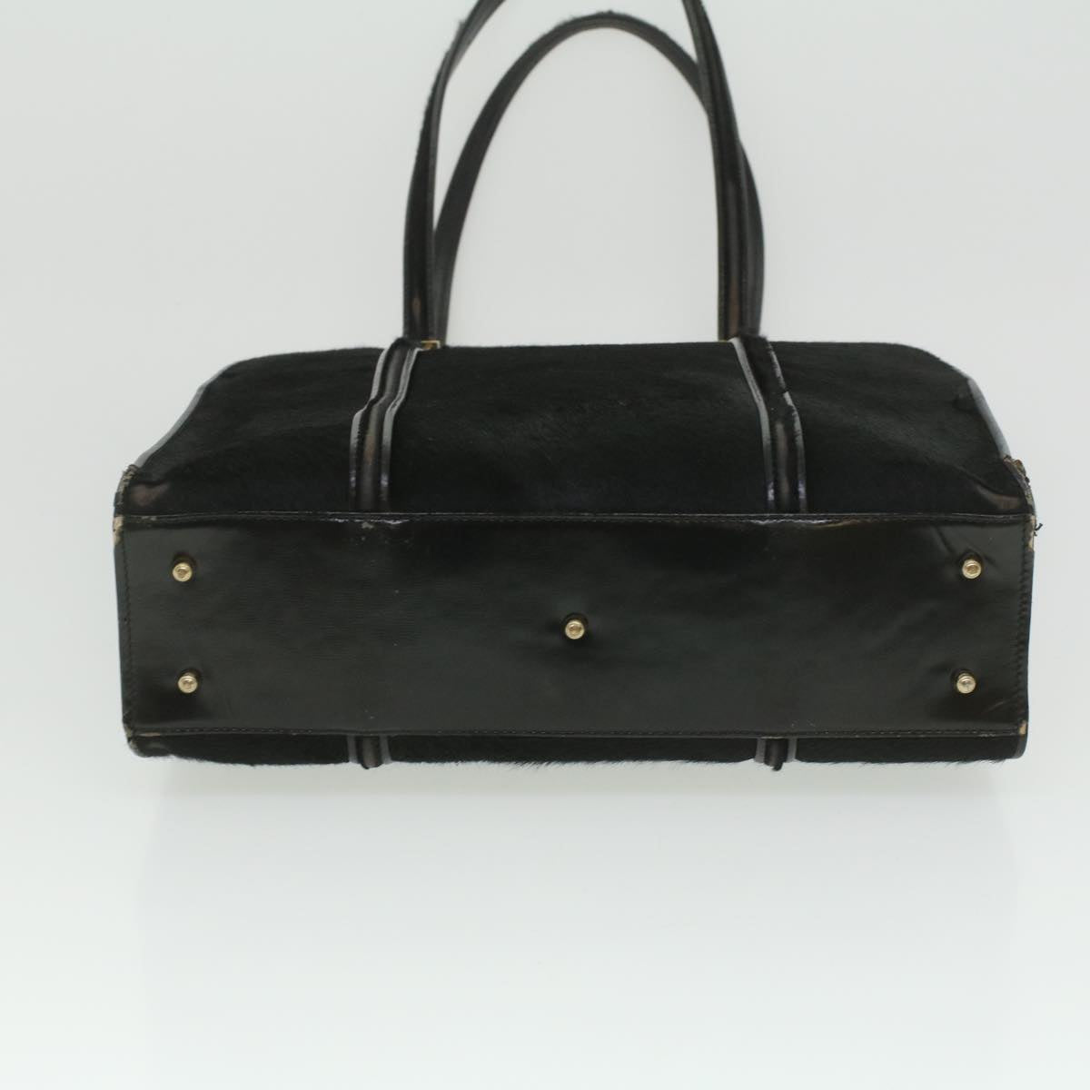 GUCCI Shoulder Bag Unborn Calf SkinLeather Black 002 406 0425  ti932