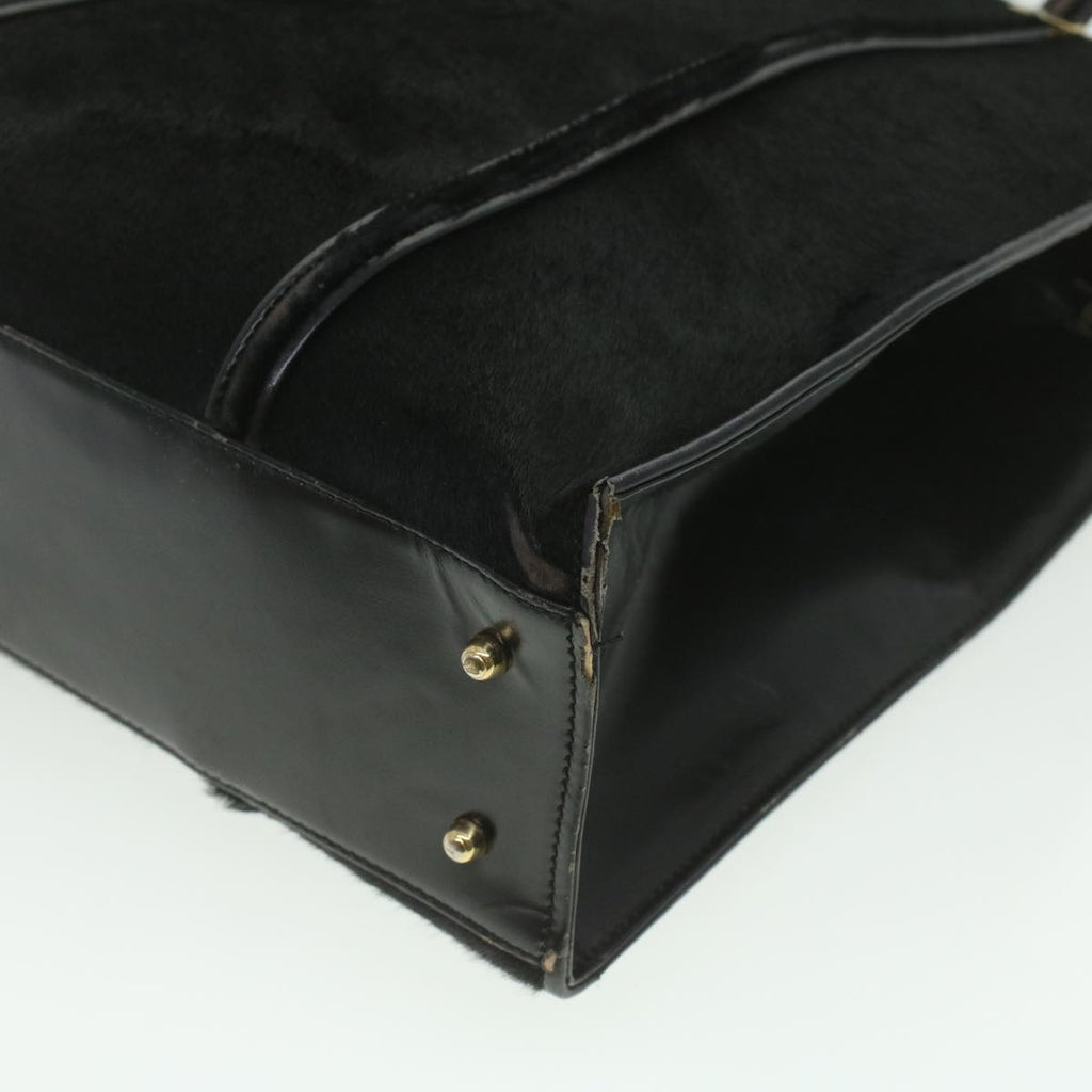 GUCCI Shoulder Bag Unborn Calf SkinLeather Black 002 406 0425  ti932