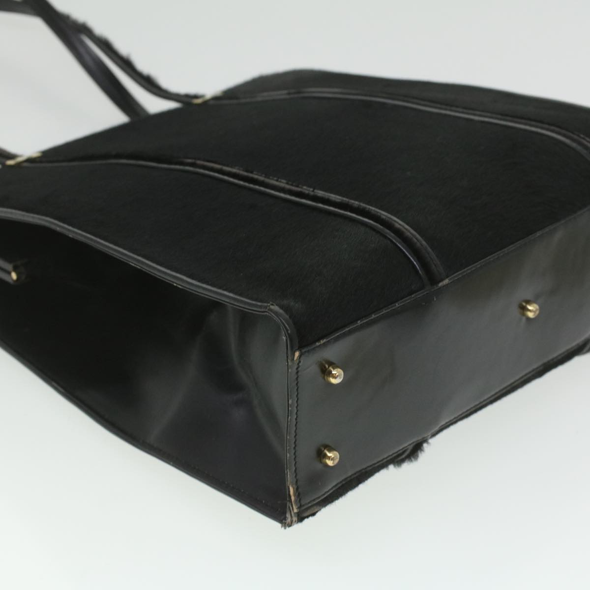 GUCCI Shoulder Bag Unborn Calf SkinLeather Black 002 406 0425  ti932
