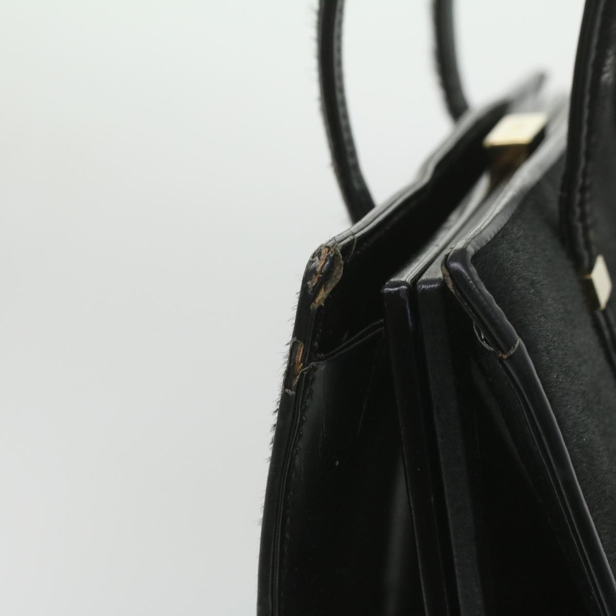 GUCCI Shoulder Bag Unborn Calf SkinLeather Black 002 406 0425  ti932