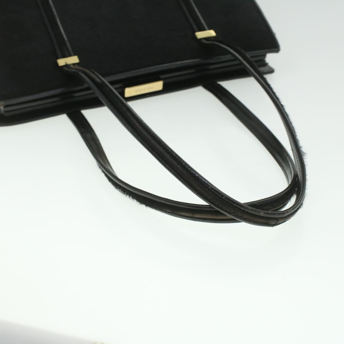 GUCCI Shoulder Bag Unborn Calf SkinLeather Black 002 406 0425  ti932