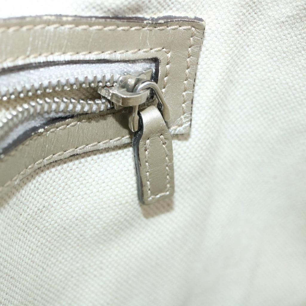 GUCCI GG Canvas Shoulder Bag Silver 197953  tp598