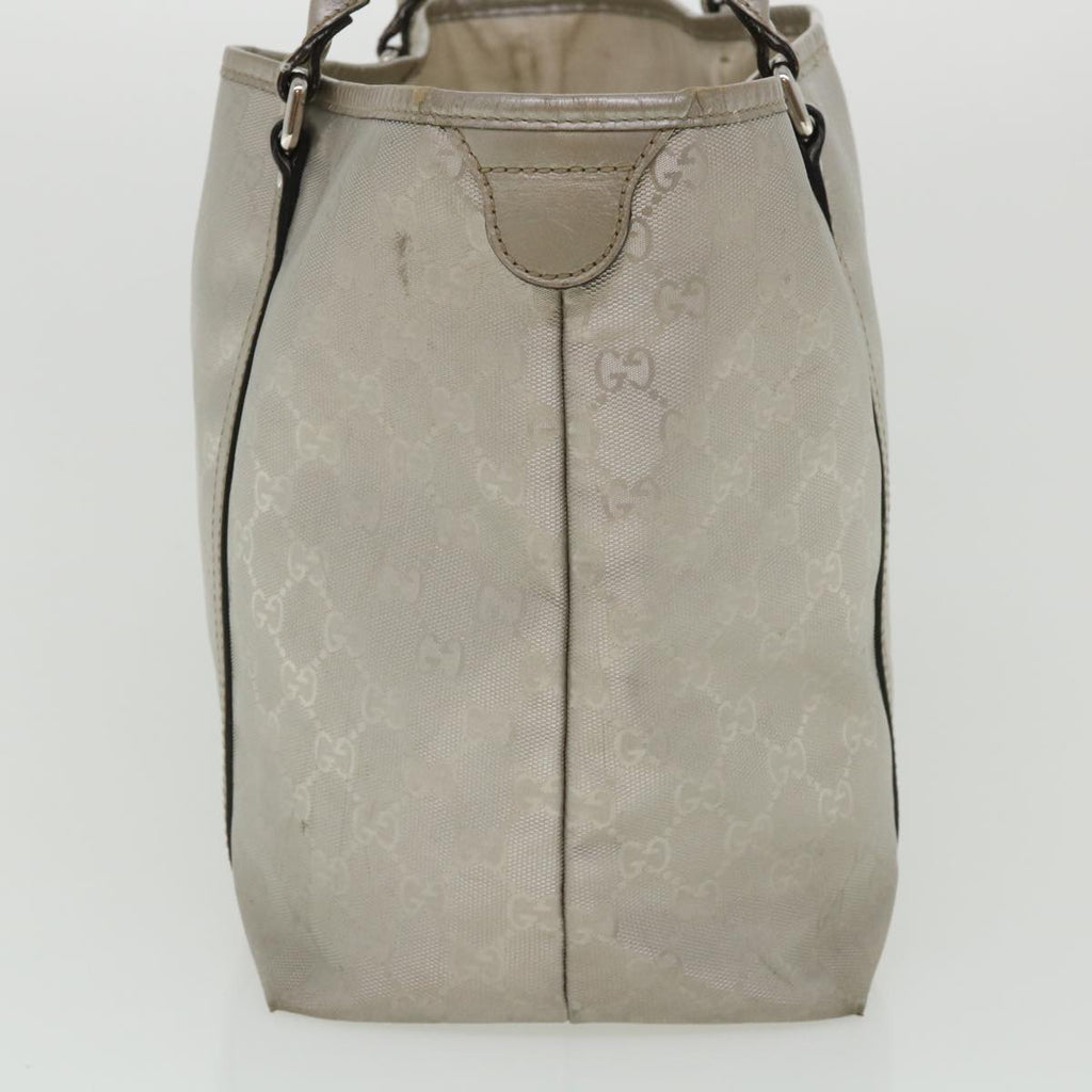 GUCCI GG Canvas Shoulder Bag Silver 197953  tp598