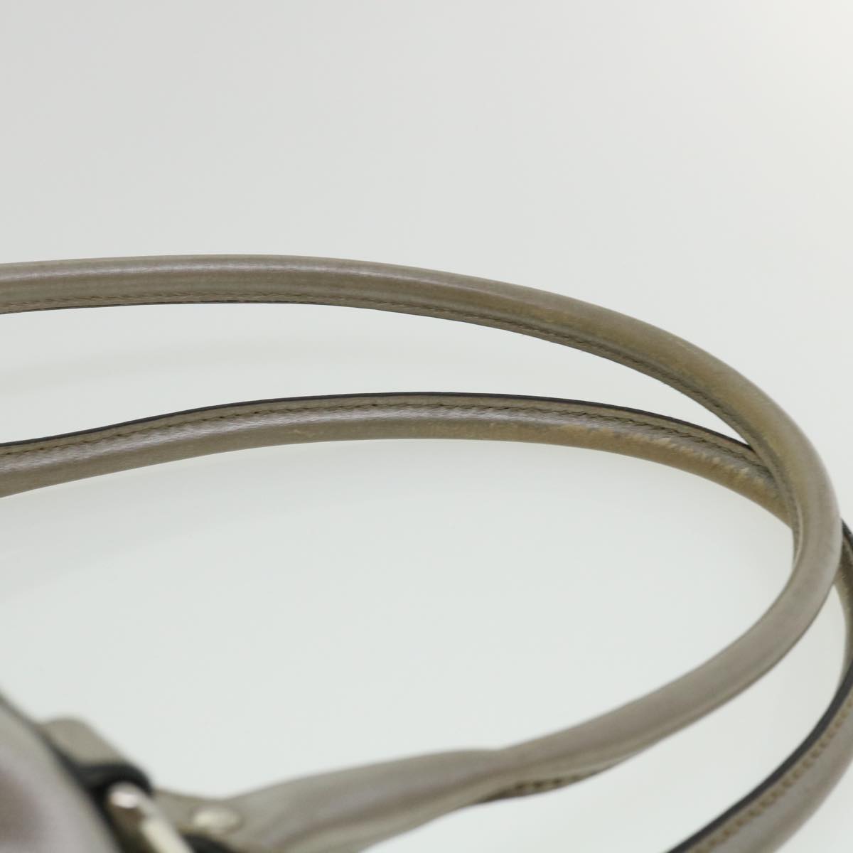 GUCCI GG Canvas Shoulder Bag Silver 197953  tp598