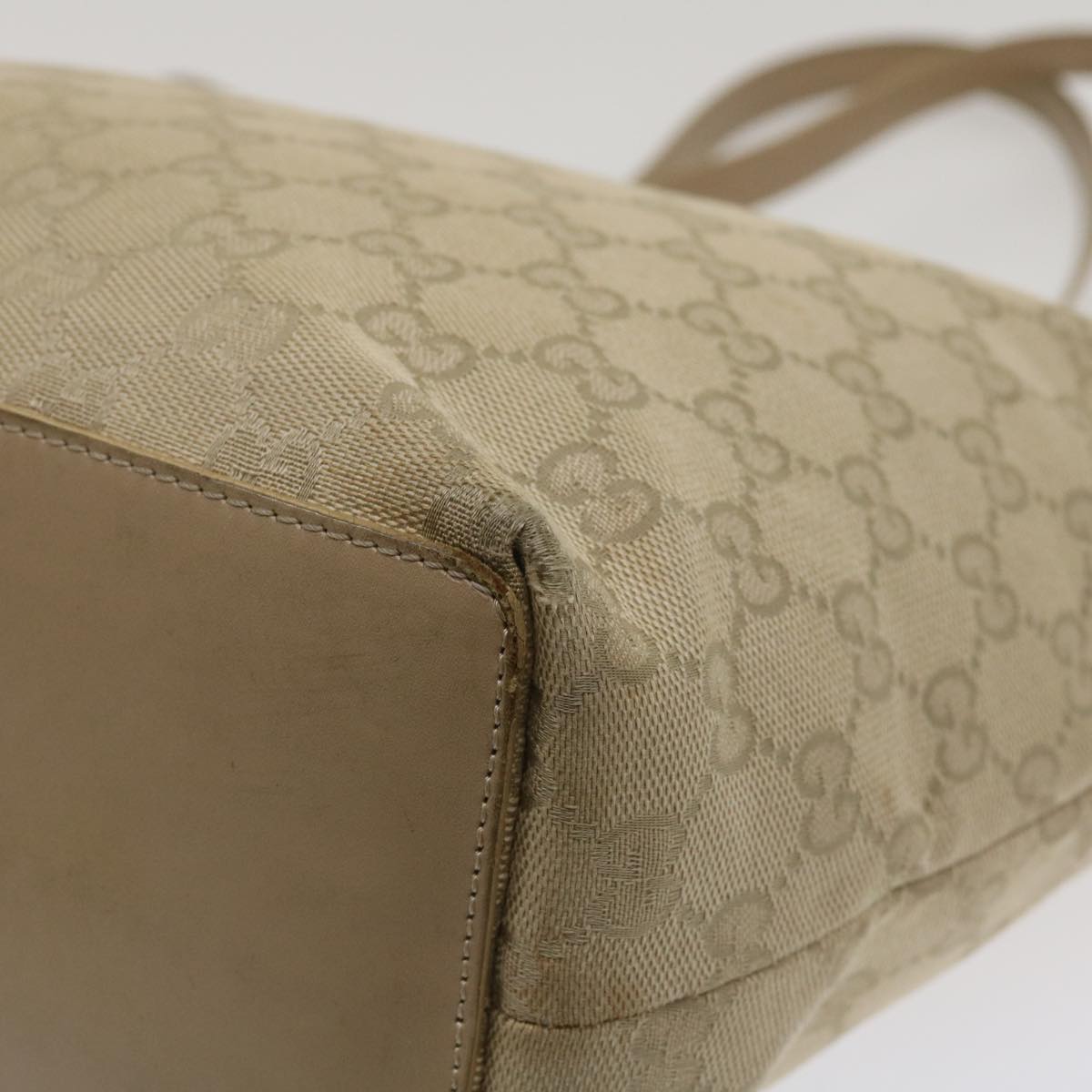 GUCCI GG Canvas Shoulder Bag Beige 31243  tp623