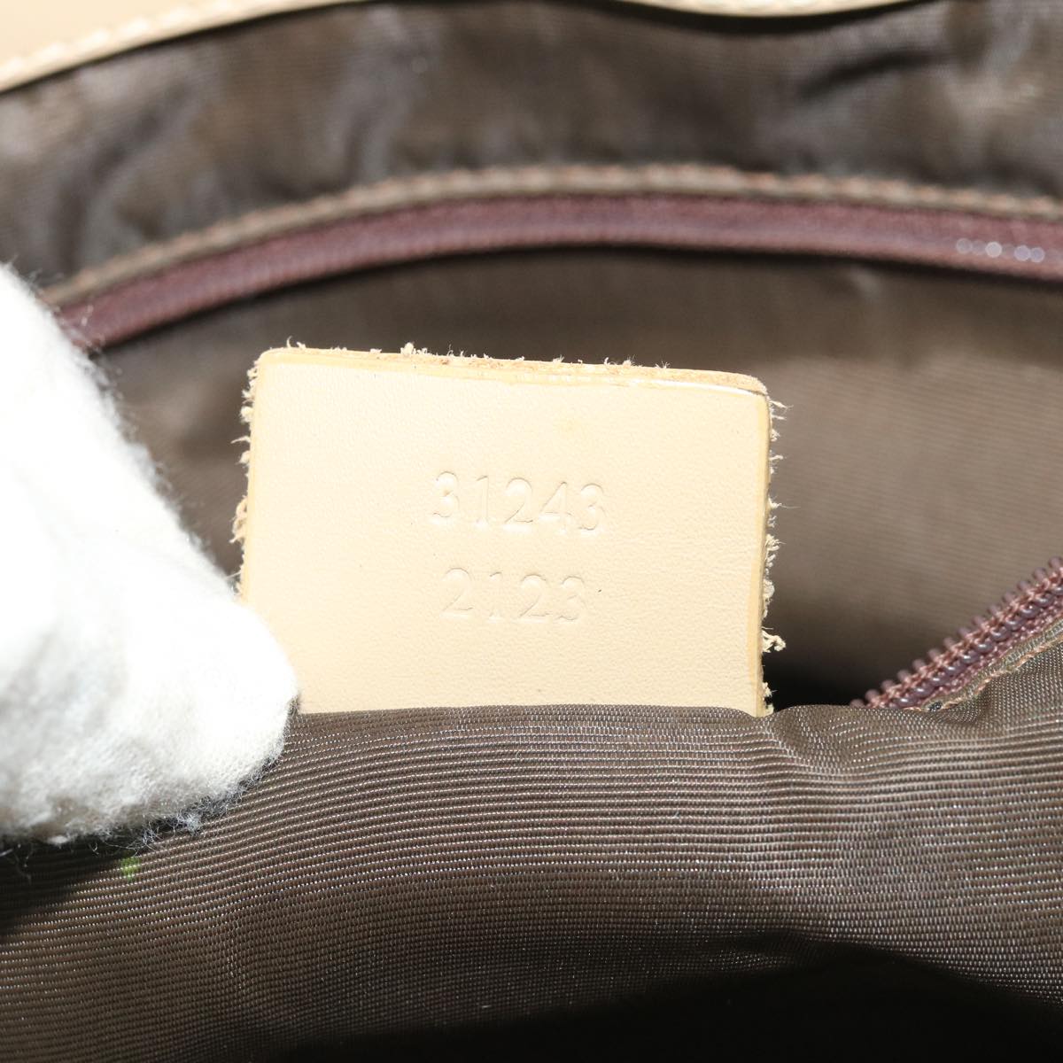 GUCCI GG Canvas Shoulder Bag Beige 31243  tp623