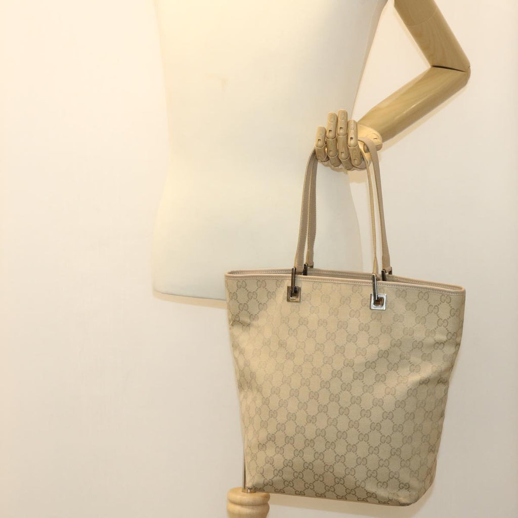 GUCCI GG Canvas Shoulder Bag Beige 31243  tp623