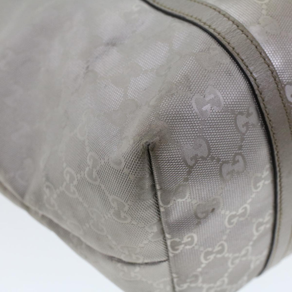 GUCCI GG Canvas Shoulder Bag Silver 197953  uy130