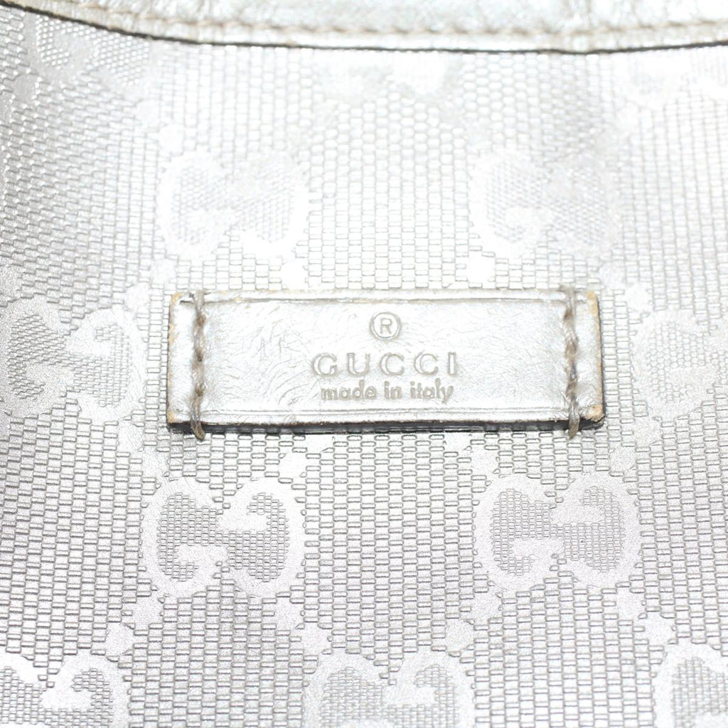 GUCCI GG Canvas Shoulder Bag Silver 197953  uy130