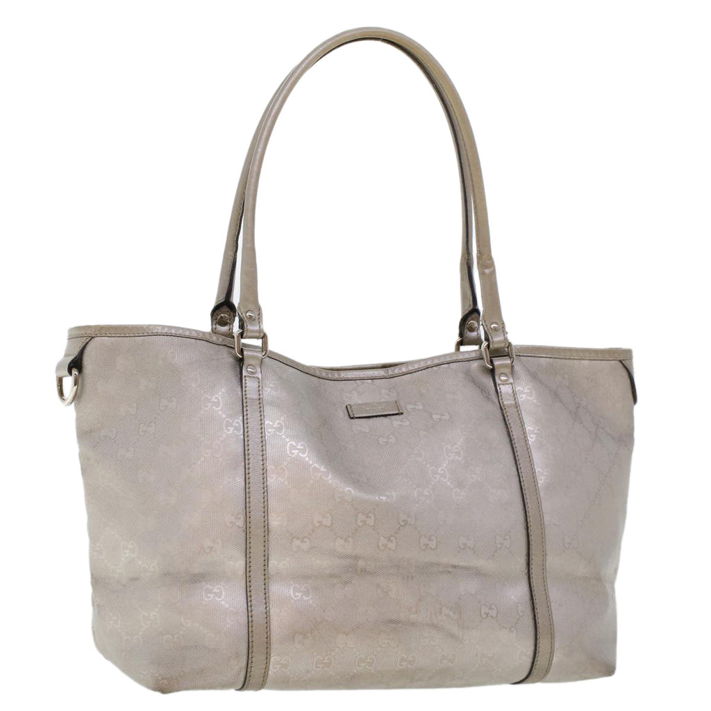 GUCCI GG Canvas Shoulder Bag Silver 197953  uy130