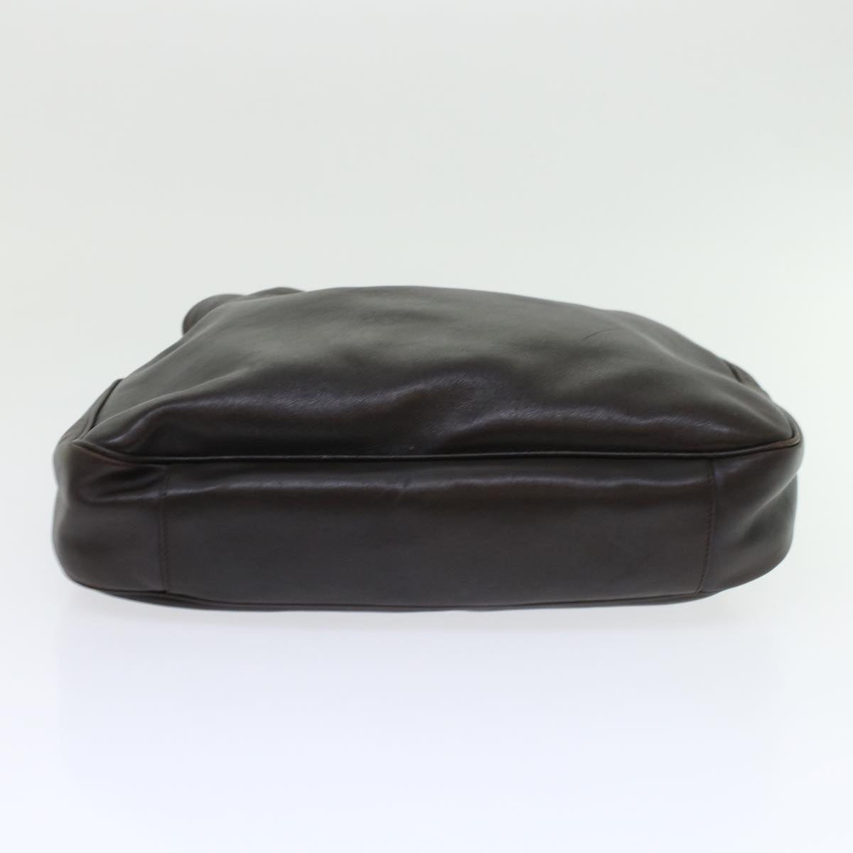 GUCCI Bamboo Hand Bag Leather 2way Shoulder Bag Brown 0011577  yb187