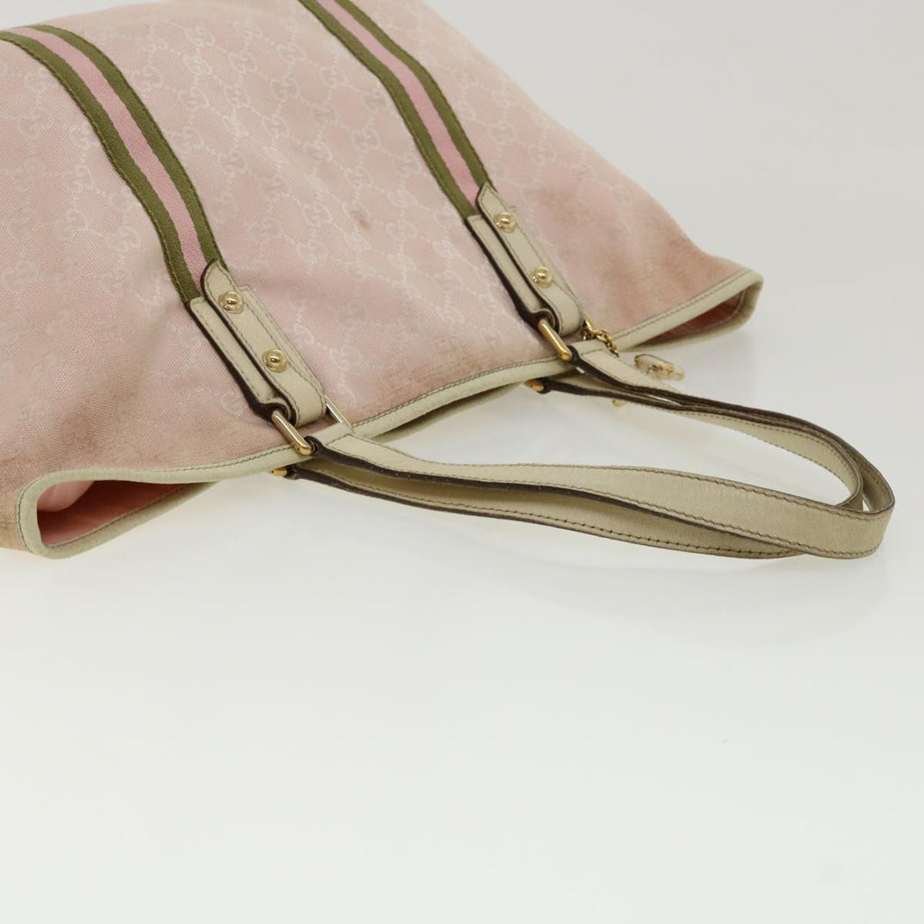GUCCI GG Canvas Sherry Line Shoulder Bag 2Set Pink Beige  yk5006