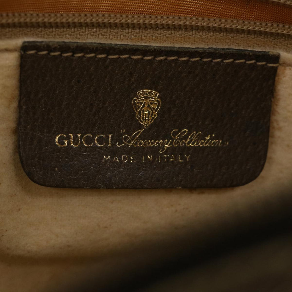 GUCCI GG Canvas Web Sherry Line Shoulder Bag Beige Red Green  yk5378
