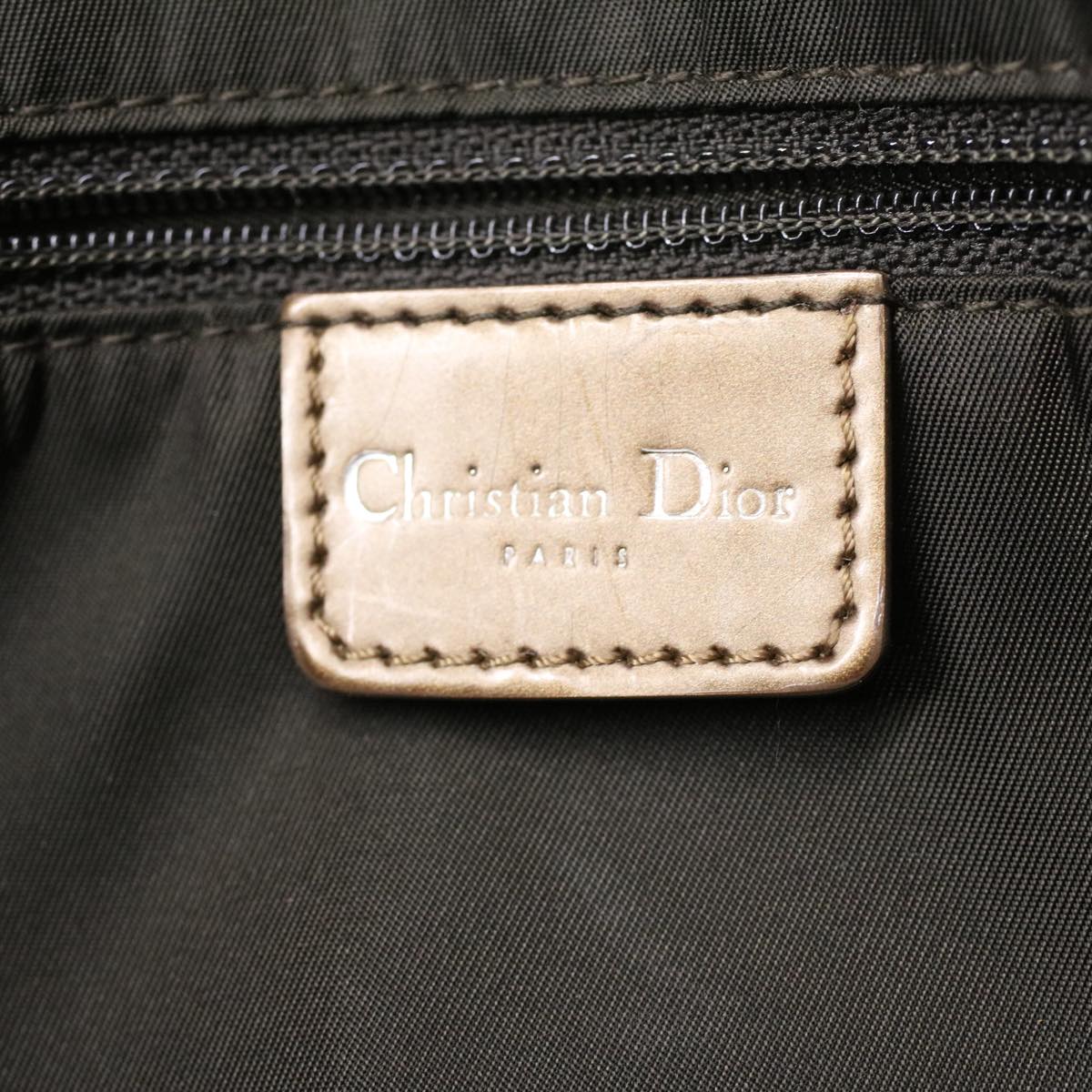 CHRISTIAN DIOR Maris Pearl Shoulder Bag Suede Brown MA-0999  yk5927