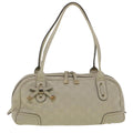 GUCCI ssima Shoulder Bag Leather White 161720  yk6036