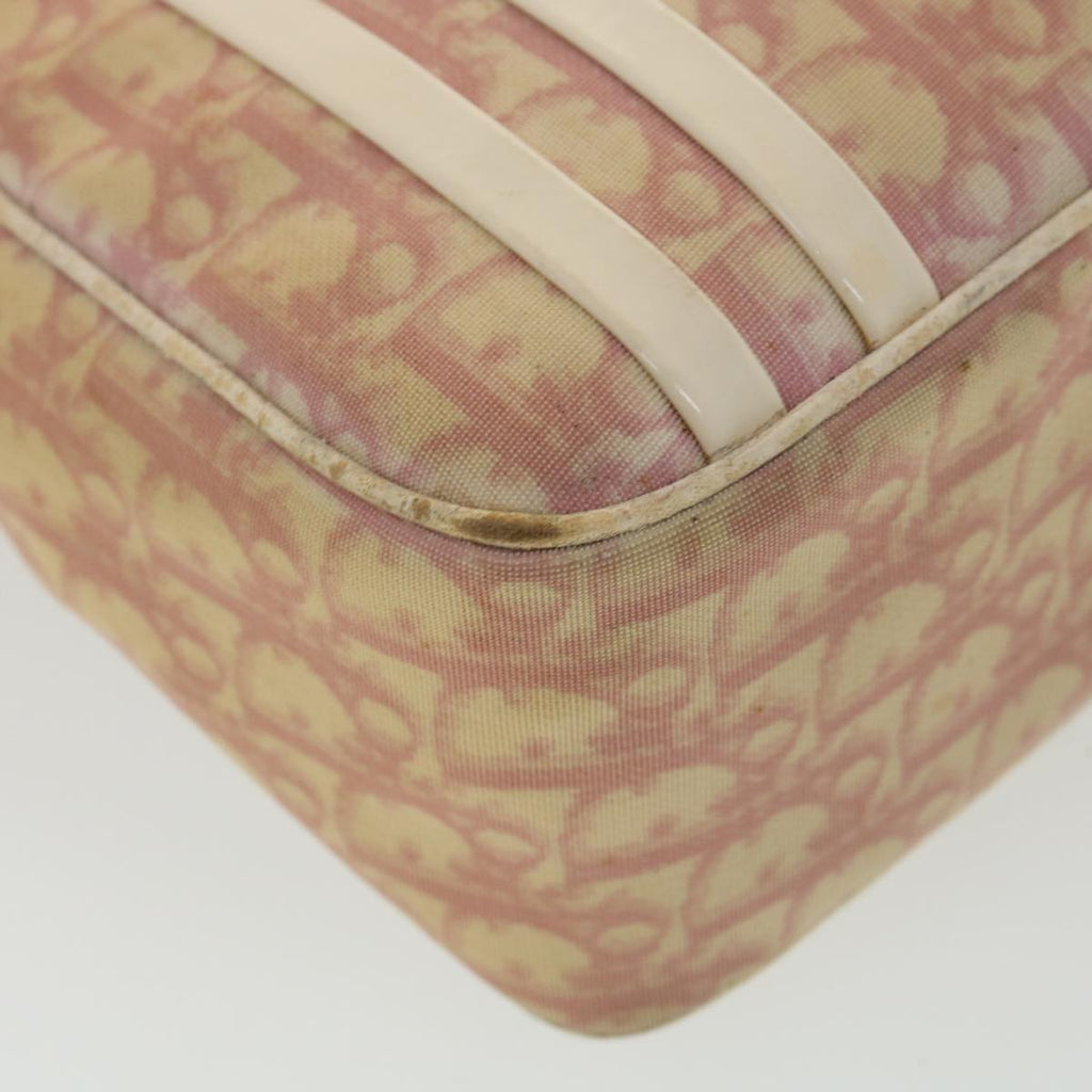 CHRISTIAN DIOR Trotter Canvas Shoulder Bag Pink BO D 0034  yk6182