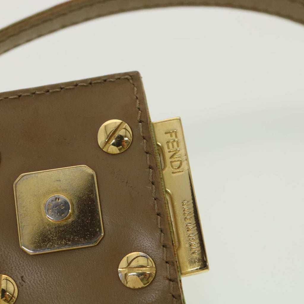 FENDI Zucchino Canvas Hand Bag Blue  yk6199B
