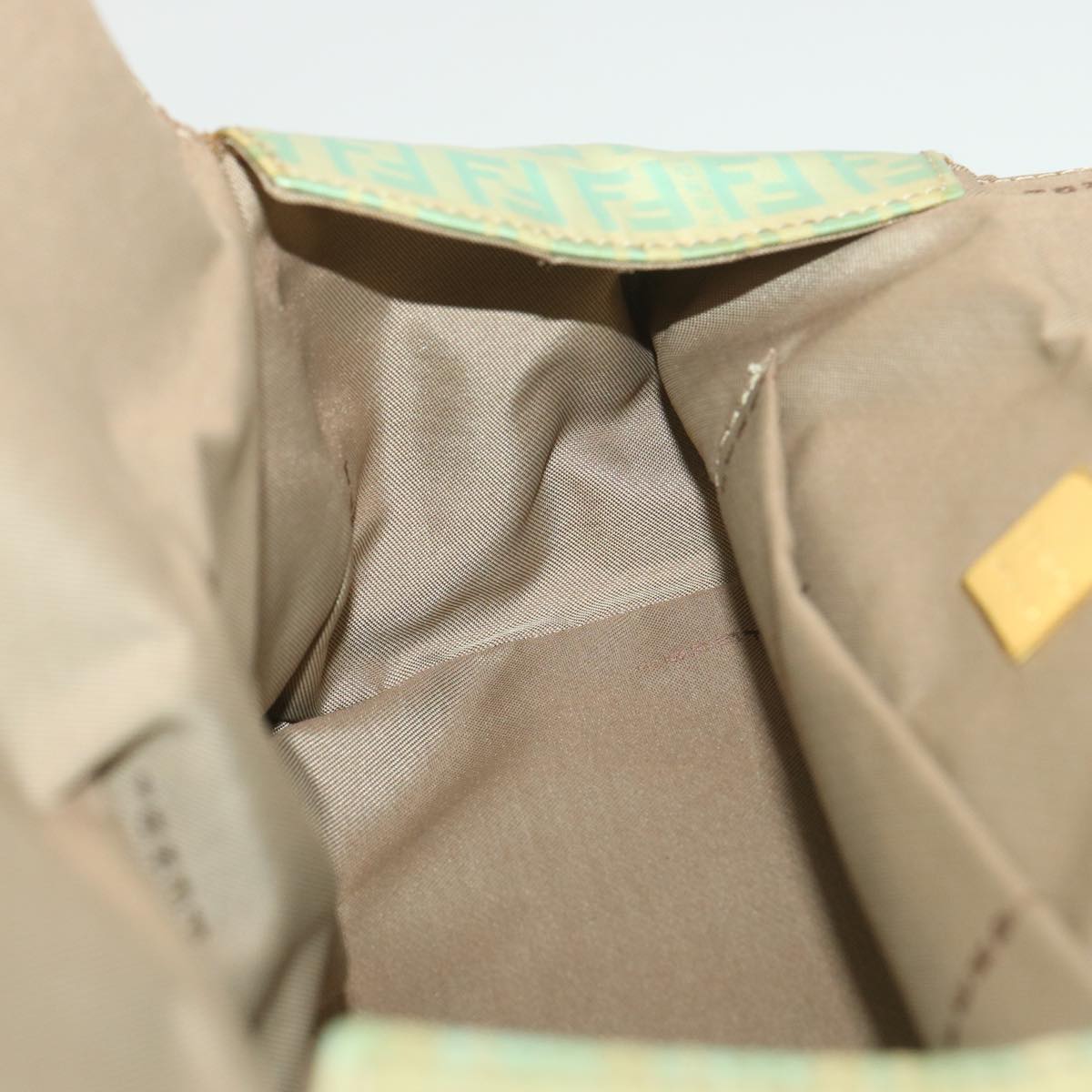 FENDI Zucchino Canvas Hand Bag Blue  yk6199B