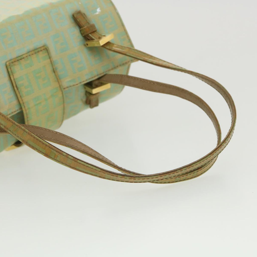 FENDI Zucchino Canvas Hand Bag Blue  yk6199B
