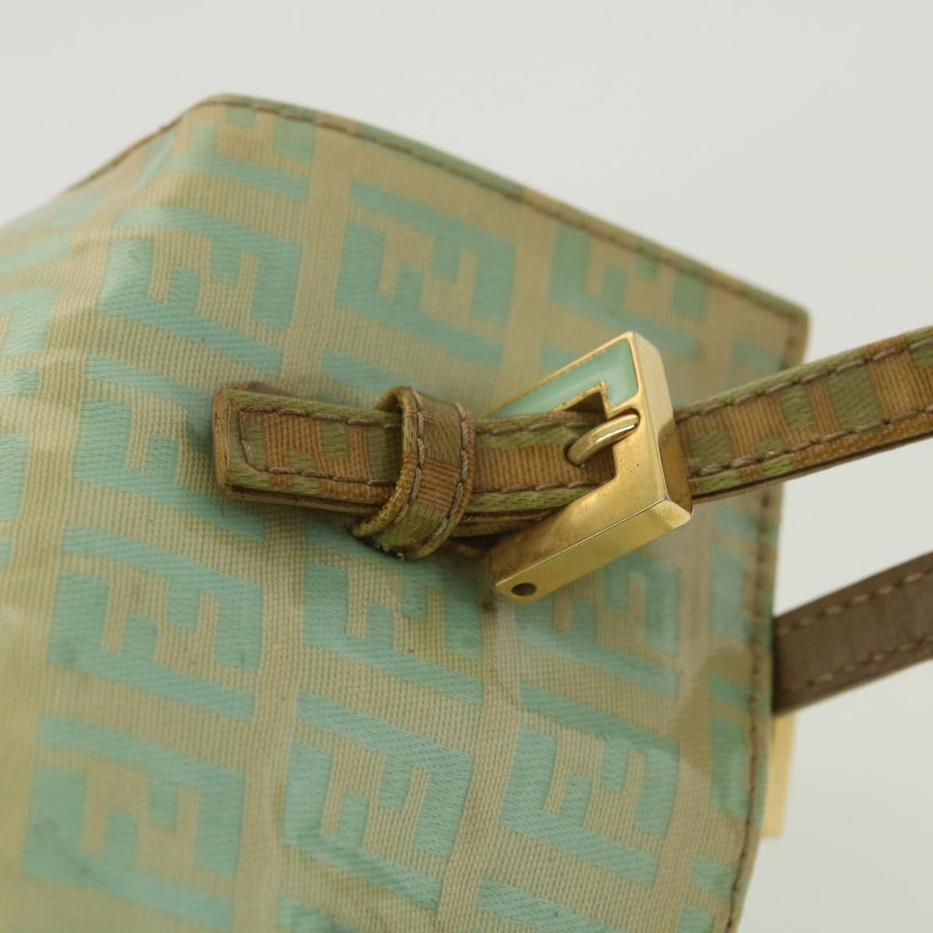 FENDI Zucchino Canvas Hand Bag Blue  yk6199B