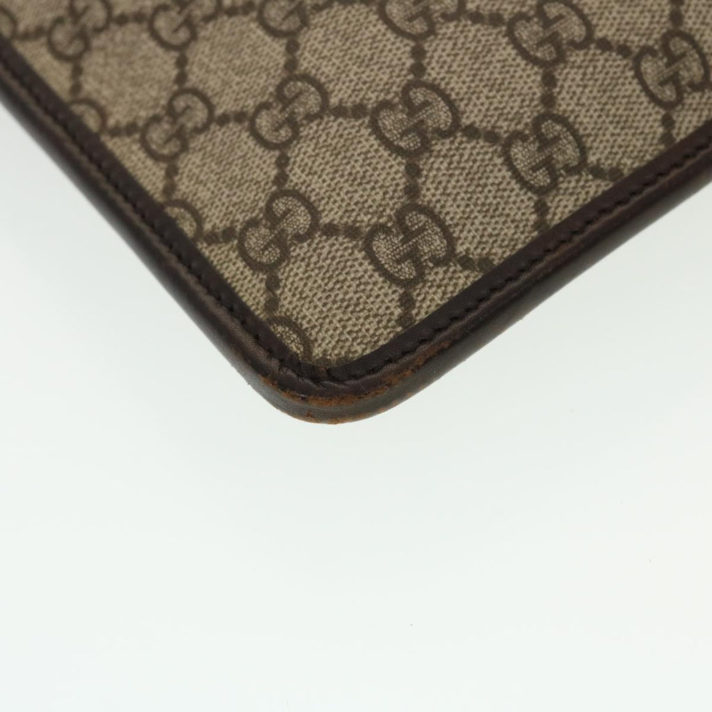 GUCCI GG Canvas Shoulder Bag PVC Leather Beige 27639  yk7163