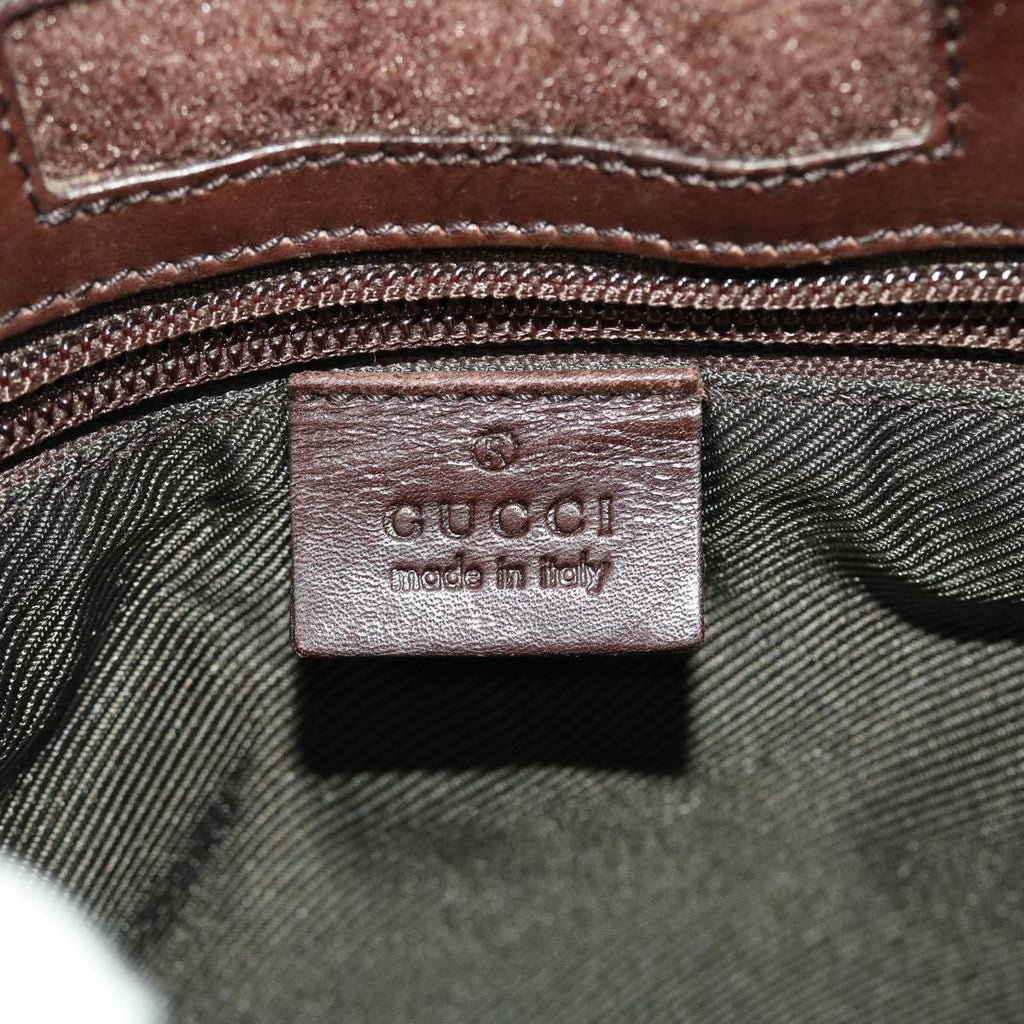 GUCCI GG Canvas Shoulder Bag PVC Leather Beige 27639  yk7163
