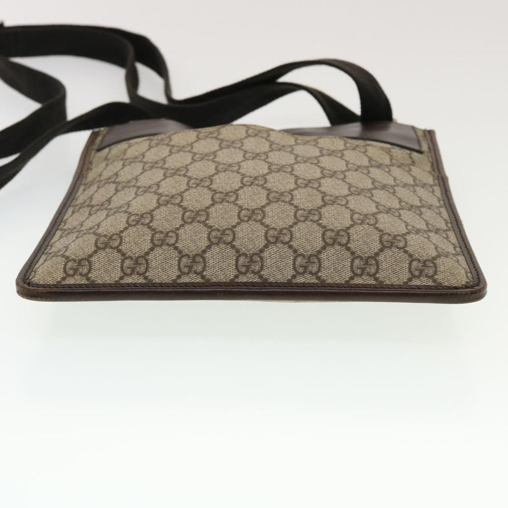 GUCCI GG Canvas Shoulder Bag PVC Leather Beige 27639  yk7163