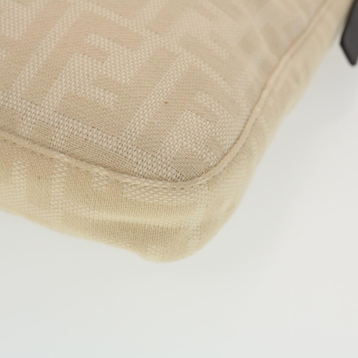 FENDI Zucca Canvas Mamma Baguette Shoulder Bag Beige  yk7171
