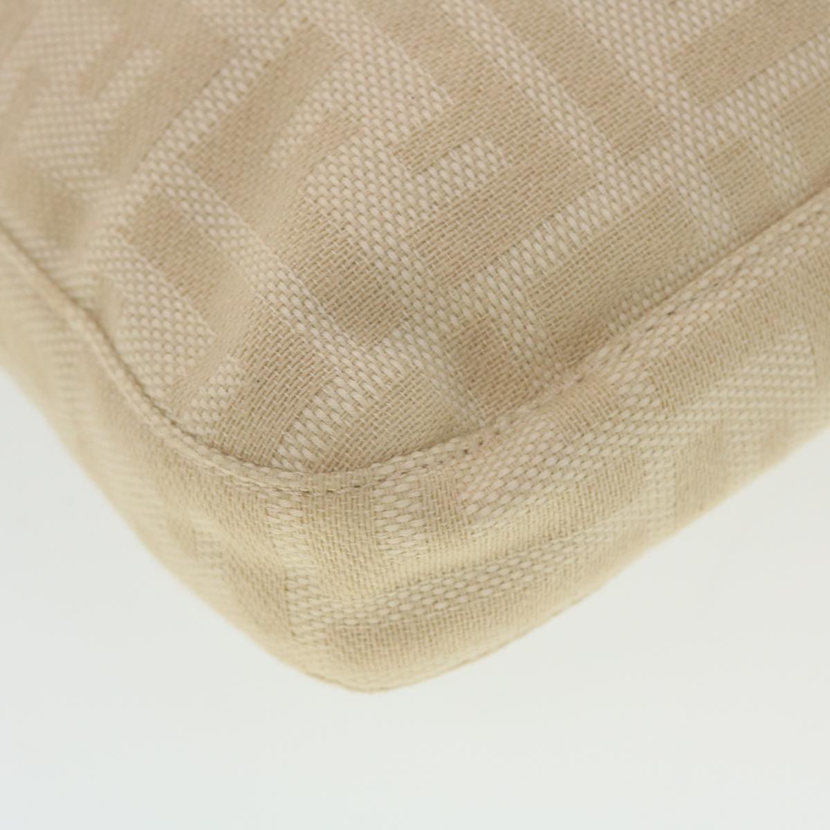 FENDI Zucca Canvas Mamma Baguette Shoulder Bag Beige  yk7171