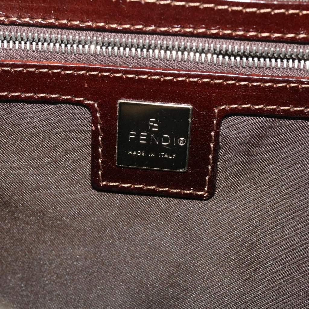 FENDI Zucca Canvas Mamma Baguette Shoulder Bag Beige  yk7171