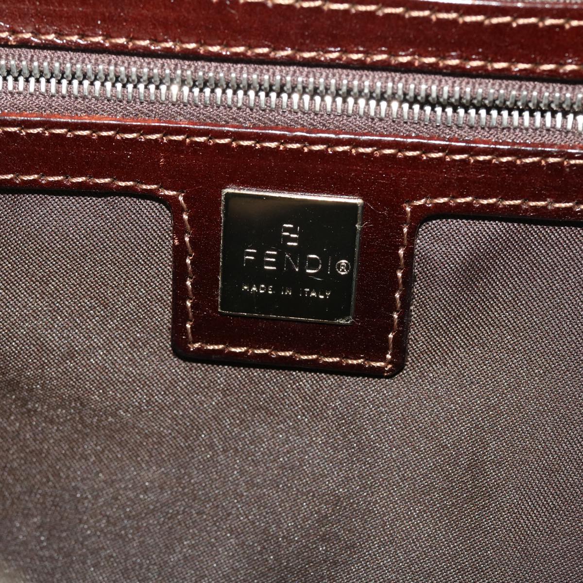 FENDI Zucca Canvas Mamma Baguette Shoulder Bag Beige  yk7171